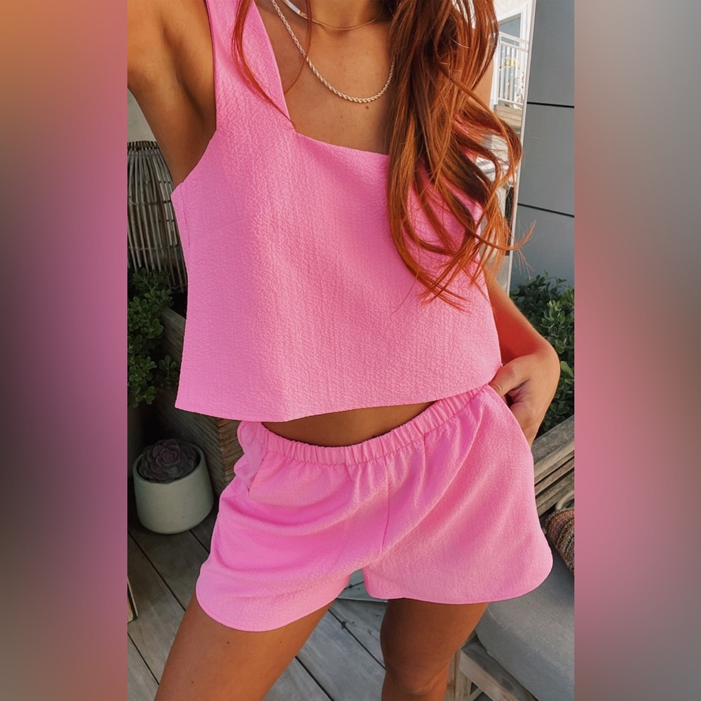 SALE! Show me your Mumu Tara Crop Top Bubblegum Gauze - NWT